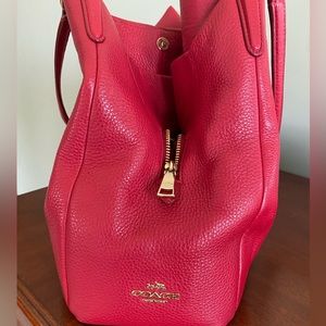 Coach leather three compartment purse